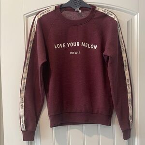 Love Your Melon Women's Burgundy Crewneck‎ Sweatshirt XS